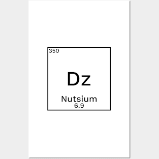 Deez nuts chemical periodic element science joke design Posters and Art